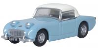 76AHF002 Oxford Diecast Austin Healey Frogeye Sprite Iris Blue
